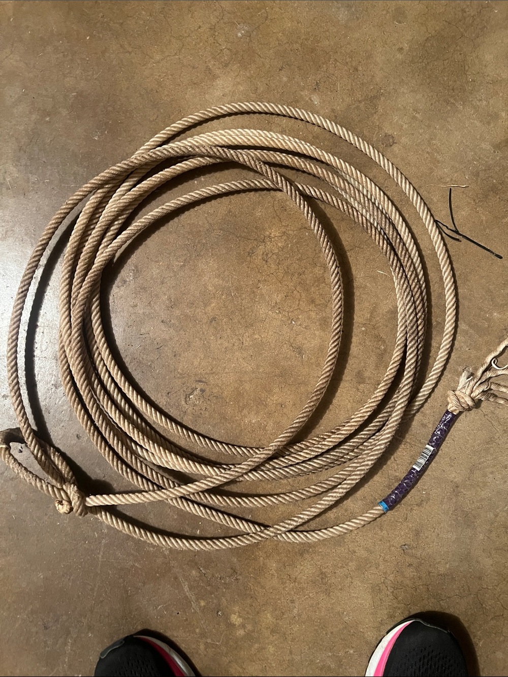 Classic Brown Decorative Rope Lariat - Rustic Home Art Accent
